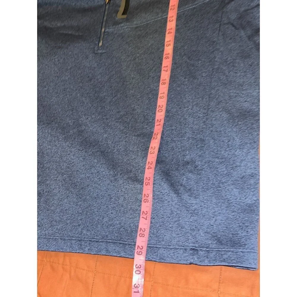 The North Face Mens/Womens 1/4 Zip Pullover XXL Blue Heather Athletic Fit